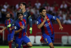 برشلونة يهزم إشبيلية بثنائية في ذهاب السوبر الإسباني (فيديو)