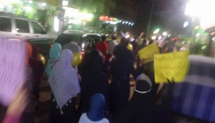 مسيرة ليلية بفيصل لإحياء ذكرى رابعة