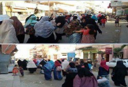 "وحياة ربك يا شهيد ثورة تاني من جديد" هتاف " نساء ضد الانقلاب" بحوش عيسى