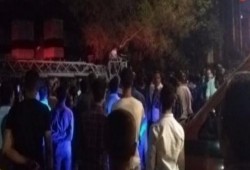 تفحم 15 سيارة فى حريق بجراج أسفل عقار بالمعادى