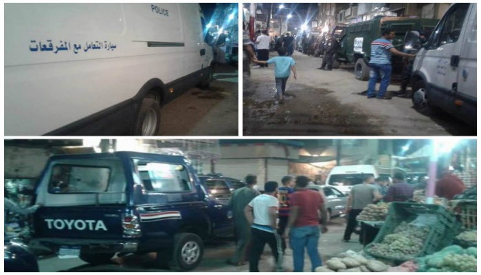 أمن الانقلاب يثير حالة من الفزع بأحد الأسواق بالأقصر  بدعوى البحث عن قنابل