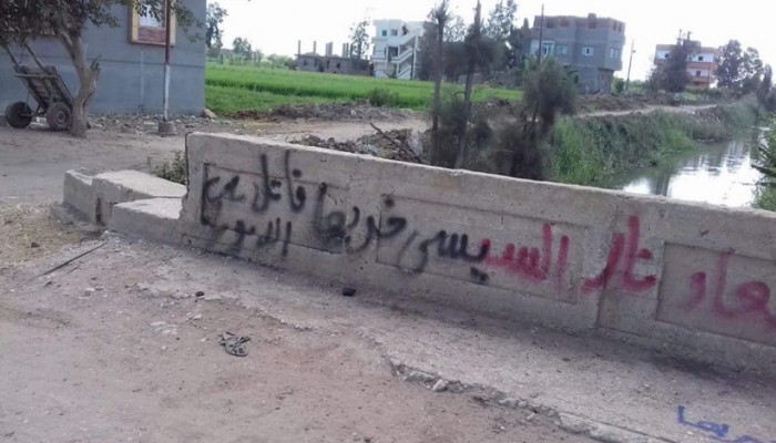 بشعارات "السيسي خربها" جداريات لثوار المحمودية بالبحيرة