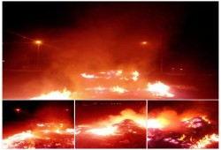 اختناقات بين مرضى مستشفي الشاملة بكفر الدوار بسبب حرق مخلفات قصب السكر