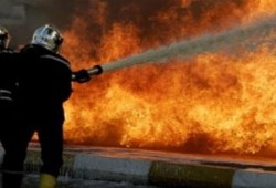 حريق هائل بمخزن ملفات بمديرية الري في الدقهلية