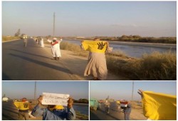 سلسلة بشرية لثوار "النوبارية" بالبحيرة ترفع شعار "قوم هات حقك "