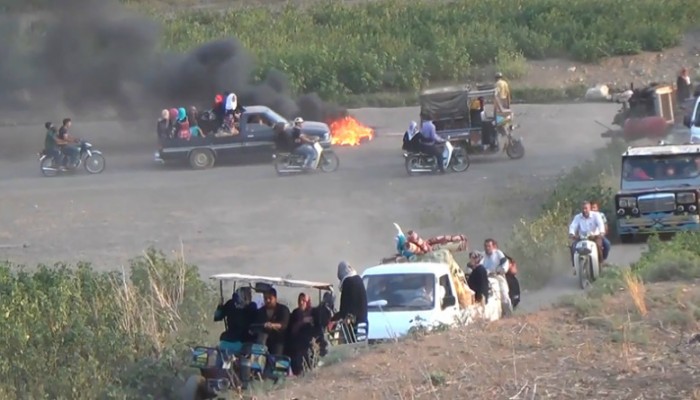 قتلى بغارة روسية على إدلب السورية ونزوح جماعي بشمال حماة