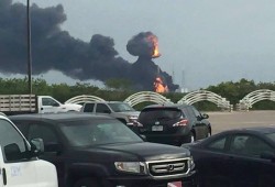 انفجار منصة إطلاق القمر الصناعي الصهيوني «عاموس 6»