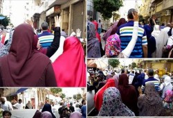 ثوار اسكندريه يخرجون فى مظاهرة حاشده بكامب شيزار مطالبين برحيل العسكر