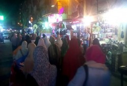تظاهرة ليلية لنساء ضدالانقلاب بالسيوف للتنديد باعتقال الشباب واغتيالهم