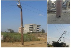 أعمدة الإنارة تُهدد أرواح أهالى الرحمانية بالبحيرة.. وشكوى الأهالى لا تجد مجيباً