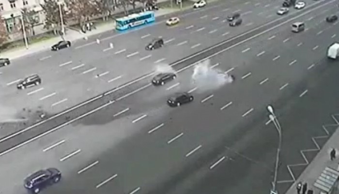 تحطم سيارة الرئيس الروسي ومقتل سائقه الشخصي (فيديو)