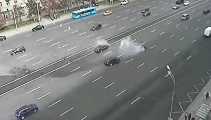 تحطم سيارة الرئيس الروسي ومقتل سائقه الشخصي (فيديو)