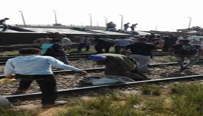 5 قتلى و27 مصابا بانقلاب قطار العياط