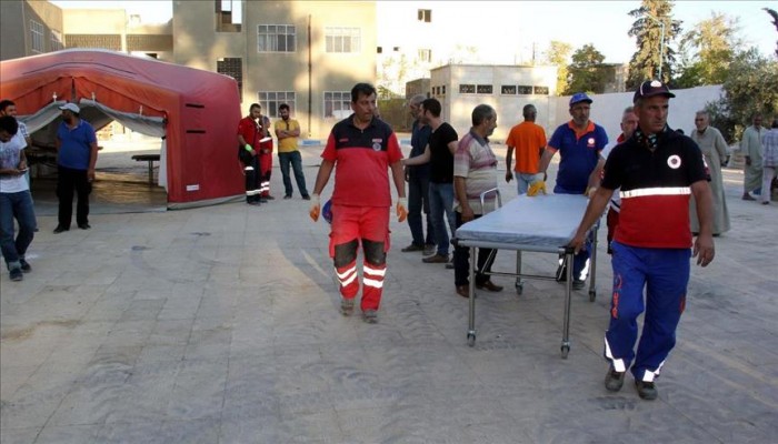 "الصحة" التركية تنشأ خيمةً طبية في جرابلس السورية