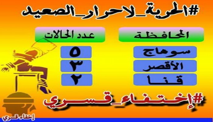 أمن الانقلاب يواصل إخفاء 10 صعايدة