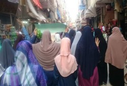 مسيرة حاشدة لحرائر العصافرة بالإسكندرية رغم الملاحقات الأمنية