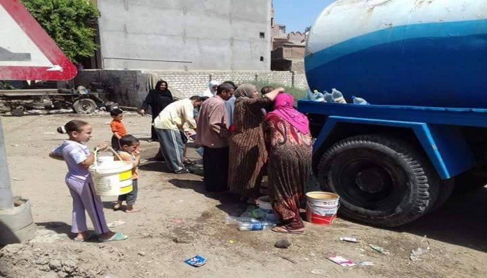 قطع مياه الشرب هدية الانقلاب لأهالي المحمودية في العيد