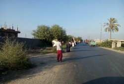 سلسلة بشرية لثوار مركز دمنهور تطالب بإطلاق سراح المعتقلين