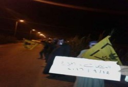 سلسلة بشرية ليلية لثوار الدلنجات تطالب بإسقاط الانقلاب