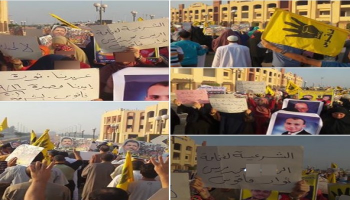 ثوار فاقوس يدشنون تظاهرات "عيدنا ثورة...إيدنا واحدة" بمسيرة حاشدة