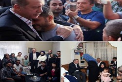 الرئيس أردوغان يزور أسر شهداء 15 يوليو