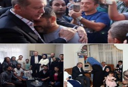 الرئيس أردوغان يزور أسر شهداء 15 يوليو
