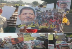 مسيرة صباحية بالتزامن من النطق بالحكم عسكريا على 30 مدنيا بفاقوس بالشرقية