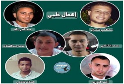 6 معتقلين بكفر الدوار حياتهم مهددة بسجون الانقلاب جراء الإهمال الطبي المتعمد