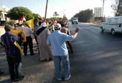 البحيرة : سلسلة بشرية و مسيرة لثوار النوبارية ترفع شعار "ارحل يا قاتل"