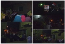 مسيرة ليلية تنادي بعودة الشرعية بقرية الرئيس مرسي بالشرقية