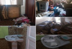 دمياط : حملة أمنية شرسة وتحطيم بيوت أهالي البصارطة