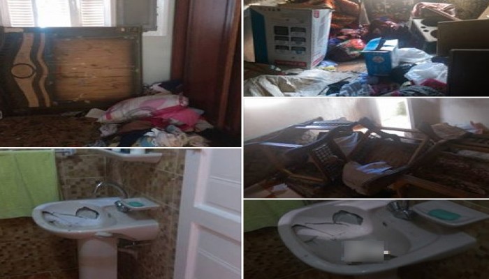 دمياط : حملة أمنية شرسة وتحطيم بيوت أهالي البصارطة