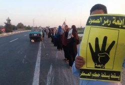 ثوار أبو حماد بالشرقية يواصلون التظاهر في ثان أيام"غضب الغلابة قادم"