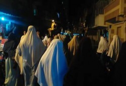 ثوار منطقة السيوف بالإسكندرية يتظاهرون ضد الانقلاب