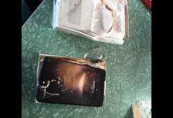 انفجار هاتف آيفون 7