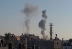 غارات صهيونية متواصلة على قطاع غزة