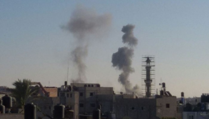 غارات صهيونية متواصلة على قطاع غزة