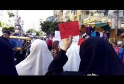 الاسكندرية : مسيرة بباكوس لمطالبة الجيش بالعوده الى ثكناته و حمايه الحدود