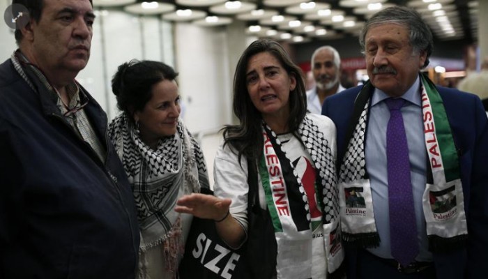 ناشطة من ركاب "زيتونة": إسرائيل أوقفتنا بشكل مخالف للقانون في المياه الدولية