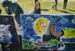 معرض رسم مفتوح في غزة بمناسبة اليوم العالمي لـ"الصحة النفسية"