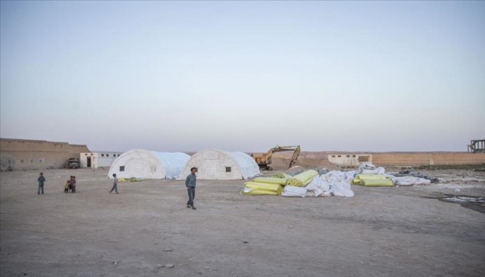 تركيا تستكمل عملية إنشاء مخيم للنازحين في جرابلس السورية