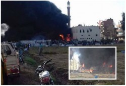 حريق هائل بمصنع بلاستيك بالشرقية .. والعناية الإلهية تنقذ الأهالي