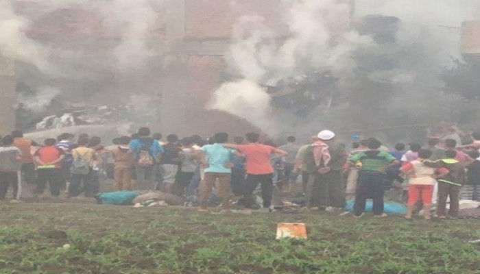حريق بمصنع بلاستيك في الشرقية يمتد لمسجد مقابل