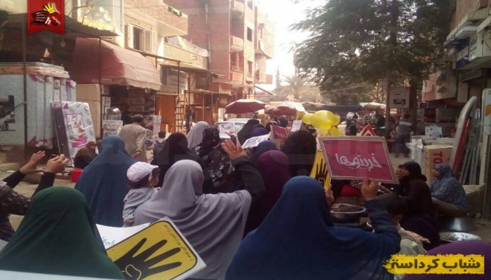 حرائر كرداسة بالجيزة يواصلن حراكهم ضد الانقلاب