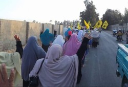 للمرة الثانية ثوار حوش عيسي في مسيرة حاشدة تهتف " قولى يابشا وقولى يا بيه الجنيه بيجيب ايه"