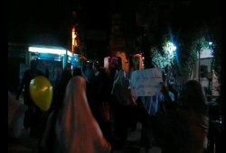 تظاهرة ليلية لثوار العوايد تنديدا بأحكام الانقلاب فى حق الرئيس مرسى