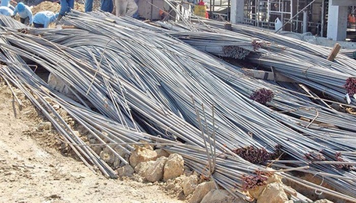 حديد التسليح يرتفع إلى 8 آلاف جنيها للطن