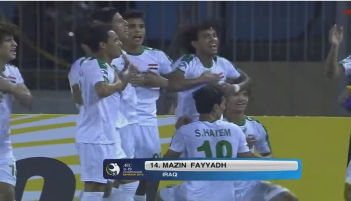 لاعبو منتخب العراق يحتفلون بـ"اللطم" أمام السعودية (ِشاهد)