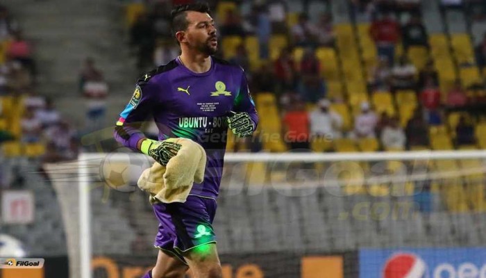 حارس صن داونز البديل: قذفوني بمادة حارقة خلال مباراة الزمالك