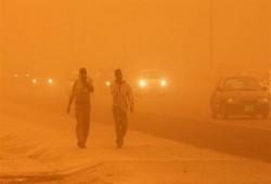 حوادث سير وانهيار منزل خشبي بسبب الطقس السيئ في السويس